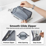 Standing Toiletry Bag, 2026 New EVA Mesh Large Capacity Cosmetic Waterproof Bag, Upgrade Portable Lightweight Travel Toiletry Bag Water Resistant Toiletries Storage Bag (Pink X2)