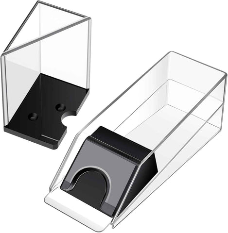 Blackjack Shoe and Discard Tray Clear Acrylic Blackjack Dealing Shoe Card Dispenser for Playing Cards Discard Holder Trays for Game Poker Accessories(6 Deck)