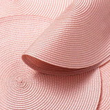 Round Braided Placemats 15 Inch Round Table Mats for Dining Tables Natural Woven Heat Resistant Place mats Set of 6 (Pink)