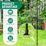 2 Pack Chain Link Fence Post 2'' Floor Flange Heavy Duty Round Post Base Bracket (od 1-7/8'') Fits Fence Mailbox Railing Deck Flag Column Stair Handrail with Expansion Bolts and Screws