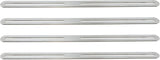 Adjustable Straight Brace Flat Mending Plates for Wood Stainless Steel Straight Bracket with Slot for Board, Bed Frame and Furniture, Silver, 14" x 0.95" -4pcs