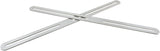 Adjustable Straight Brace Flat Mending Plates for Wood Stainless Steel Straight Bracket with Slot for Board, Bed Frame and Furniture, Silver, 14" x 0.95" -4pcs