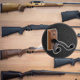 Crossbow Hanger for Wall Vertical Gun Rack Wall Mount Hardwood Gun Holder Compound Bow Hanger Holder Displays Rack Shotgun Hooks Rifle Storage Securely Holds Airsoft Firearm