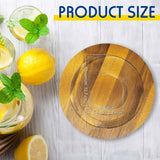 Bar Glass Rimmer for Margarita and Cocktail Sugar and Salt Wooden Rimmer with Lid for Wide Glasses up to 5 Inch, Bar Cart Accessories Bartender Tool Salt Storage