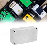 125B/1590N1 Aluminium Stomp Box Enclosures, 122 x 66 x 39.5 mm, Unfinished DIY Guitar Pedal Cases with Screws and Rubber Mats, 3 Pcs