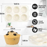Mini Cupcake Pans, Jumbo Muffin Pan, Metal Reinforced Frame for Baking Giant Homemade Muffins, Cupcakes, Frittatas