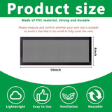 8 Pack Floor Register Screen Vent Mesh, 4 x 10 Inch Plastic Rectangle Air Vent Screen Cover, Magnetic PVC Vent Mesh Cover for Ceiling Wall Floor Catch Debris Hair Dust