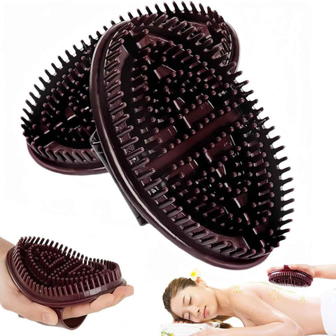 2 Pcs Meridian Brh Massage Brh, Beauty Salon Professional Ctom Meridian Brh, Acupressure Meridian Brh, Meridian Scalp Massage Brh, Full Body Relaxation Comb