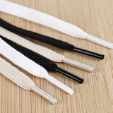 2 Pairs Shoe Laces for Sneakers, 5/16" Wide Flat Athletic Shoelaces, Shoe Strings for Sneakers