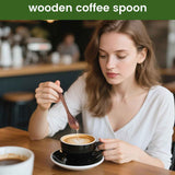 6PCS Wooden Spoons for Eating, 6 Inch Small Wooden Spoons for Honey, Coffee, Tea, Hot Cocoa, Jam, Bath Salts, Little Wood Table Spoon for Stirring, Smooth Finish, Unique Gifts for Men Women