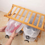Transparent Shoe Bags for Travel Large Clear Shoes Organizers Storage Pouch with Rope for Men and Women 13 Pack
