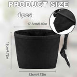 Golf Ball Cleaner Pouch with Belt Clip, 2-in-1 Waterproof Golf Ball Washing Bag, Leak-Proof Microfiber Inner Lining, Portable Golf Club Groove Cleaner Accessory, Practical Golfing Gift for Men & Women