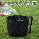 Golf Ball Cleaner Pouch with Belt Clip, 2-in-1 Waterproof Golf Ball Washing Bag, Leak-Proof Microfiber Inner Lining, Portable Golf Club Groove Cleaner Accessory, Practical Golfing Gift for Men & Women