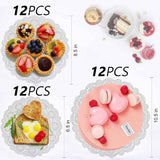 Paper Doilies, 36 Pack (12 Each 6.5”, 8.5”, 10.5”) – Round Lace Paper Placemats for Cakes, Dessert Trays & Table Decor | Doilies for Thanksgiving Day, Wedding, Tea Party, Crafts
