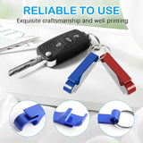 9 PCS Beer Bottle Openers,Colorful Aluminum Bottle Openers Keychains for Beer,Cans,Soda