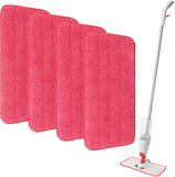 Mop Replacement Pads Compatible with OXO Good Grips Spray Mop - Reusable Microfiber Pad Refill for Floor Cleaning, 4 Pack (Mop is Not Included)