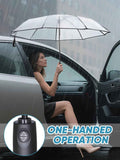 Windproof Compact Travel Umbrellas for Rain and Sun, Withstands 85MPH Winds Auto Open Close Folding Umbrella with Ergonomic Handle, Quick Dry Canopy for Commuting or Backpack