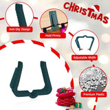 Christmas Light Hanger Clips Fascia Board Light Clips Plastic Holiday Deck Banister Hanger for Christmas Fascia Board Roof Gutter Fence Eave Decoration, Green (30 PCS, 1 5/8")
