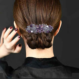 4 PCS Hair Barrettes for Women Ladies, Flower Crystal Rhinestones Barrette Pearl Spring Hair Clip Accessories Women Fashion Ponytail Holders Barrette for Daily Wear Mothers Day present