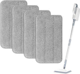 Microfiber Steam Mop Pads Compatible with FODFINU, Seyola & FEPPO and Wotaste Steam Mop Cleaner - Washable and Reusable Replacement Mop Pads for Floor Cleaning, 4 Pack