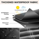 Patio Furniture Covers, Outdoor Furniture Covers Waterproof, Heavy Duty Oxford Patio Table Cover for Outdoor Table, Chair, Sofa, Desk (Black, 108"L x 82"W x 28"H)