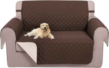 UNICE Home Reversible Sofa Cover Bundle Loveseat Cover(Sofa+Loveseat Small, Coffee)