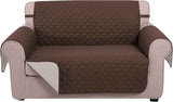 UNICE Home Reversible Loveseat Cover Bundle Oversized Couch Cover(XL Sofa+Loveseat, Coffee)