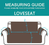 UNICE Home Reversible Loveseat Cover Bundle Oversized Couch Cover(XL Sofa+Loveseat, Coffee)