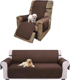 UNICE Home Reversible Sofa Cover Bundle Chair Cover(Sofa+Chair, Coffee)