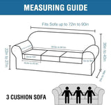 4 Pieces Thick Velvet Sofa Covers Couch Covers for 3 Chion Couch Sofa High Stretch Slipcovers Furniture Protector Form Fit Luxury Couch Cover for Dogs Width Up to 90 Inch(Sofa,Grey)
