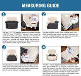 Velvet Stretch Recliner Couch Covers 4-Pieces Style Recliner Chair Covers Recliner Cover for Reclining Chair Slipcovers Feature Non Slip Form Fitted Thick Soft Washable, Ivory