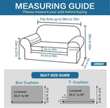 2 Pieces Loveseat Covers Fit Lovesat Width Up to 70 Inch Furniture Cover/Protector, Jacquard Spandex Stretch Loveseat Slipcovers Suit for T Chion/Box Chion (Loveseat, Sand)