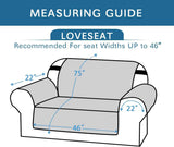100% Waterproof Sofa Slipcover Washable Loveseat Cover for 2 Chion Cover Non-Slip Furniture Protector with Puppy Paw Silicone Backing Couch Cover for Pets Dogs (Loveseat, Dark Teal)