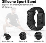Whoop 5.0 Compatible Silicone Strap – Adjtable Sport-Inspired Band, Breathable & Lightweight Replacement Wristband for Men & Women