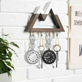 2 Pieces Quartz Pocket Watch with Key Buckle Round Keychain Clip on Watch Portable Unisex