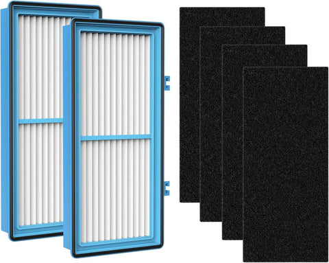 AER1 Filter Replacement for Holmes Air Purifier HAPF30AT HAP242-NUC, Odors Dust VOCs Remover, Total Air 2 True HEPA 4 Carbon Booster, 1.2 x 10 x 4.6 Inches
