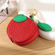 Fruit Coin Purse Keychain 3-Pack - Cute Leather Car Keychain Pendant for Women - Novelty Bag Charm for Keys Handbags Totes - Apple (3-Pack) In Australia - Darrahopens