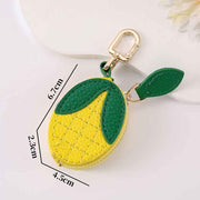 Fruit Coin Purse Keychain 3-Pack - Cute Leather Car Keychain Pendant for Women - Novelty Bag Charm for Keys Handbags Totes - Corn (3-Pack) In Australia - Darrahopens