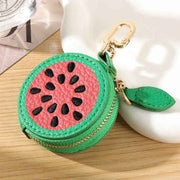 Fruit Coin Purse Keychain 3-Pack - Cute Leather Car Keychain Pendant for Women - Novelty Bag Charm for Keys Handbags Totes - Watermelon (3-Pack) In Australia - Darrahopens