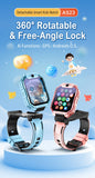 Smart Kids Phone Watch - GPS Tracker Video Call Smartwatch with AI Functions Android OS - Detachable Rotatable Camera for Students - Black In Australia - Darrahopens