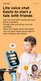 Smart Kids Phone Watch - GPS Tracker Video Call Smartwatch with AI Functions Android OS - Detachable Rotatable Camera for Students - Blue