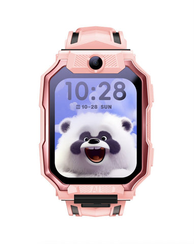 Smart Kids Phone Watch - GPS Tracker Video Call Smartwatch with AI Functions Android OS - Detachable Rotatable Camera for Students - Pink In Australia - Darrahopens