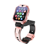 Smart Kids Phone Watch - GPS Tracker Video Call Smartwatch with AI Functions Android OS - Detachable Rotatable Camera for Students - Pink In Australia - Darrahopens