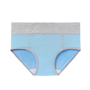 Plus Size Sport Yoga Panties 5-Pack Mixed Colors - Seamless Breathable Cotton High Waist Brief for Women - Workout Athletic Underwear for Daily Comfort - Size M
