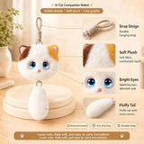 AI Cat Companion Robot - Interactive Emotional Support Pet with 40+ Languages Voice Cloning Long-term Memory - Touch Sensitive Smart Toy for Kids Adults - Calico Cat