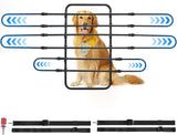Dog Car Barrier, Pet Barrier Follow the Seat Movement 34"- 58" Width Adjustable SUV Dog Barrier for Back Seat, Vehicle Gate Heavy Duty, Ideal for Sedans SUVs Trucks MPVs