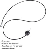 Fitness Pulley Cable,Replacement Cable Machine Accessories,Cable Attachments for Gym -Thick 5mm(0.2inch) Heavy Duty Steel Wire Rope Home  59"