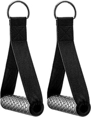Exercise Cable Handles,Cable Machine Attachment Handles Compatible with Machines,Super Strong Nylon Webbing for Resistance Training(1 Pairs)