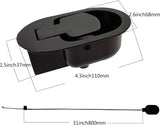 1PC Metal Recliner Handle Replacement Parts ,Premium with Cable, Compatible Most Major Couch Sofa Chair Furniture (1)