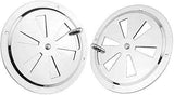 2 Pack of 4 inch Cabin Ventilation Plate Vent Round Butterfly Air Gill with Side Knob 304 Stainless Steel for Marine Boats Accessories